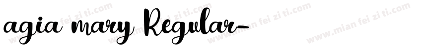 agia mary Regular字体转换